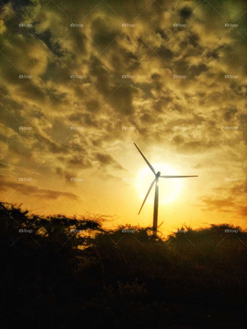 Windmill and sunset 🌇