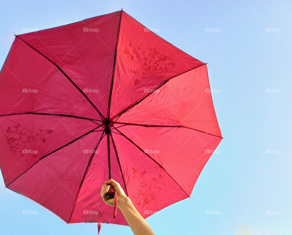 triangular red umbrella lines.