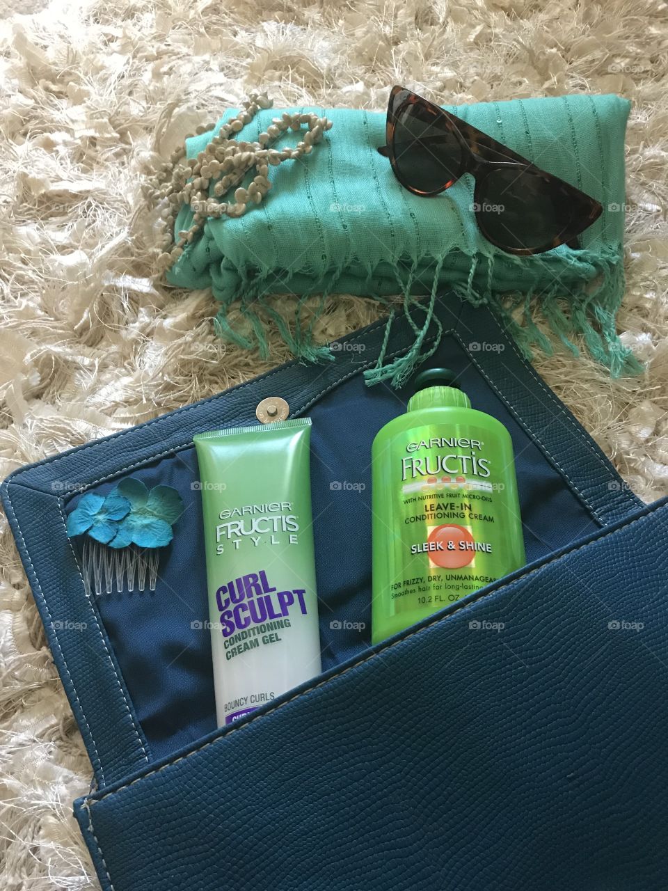 Fructis products in purse