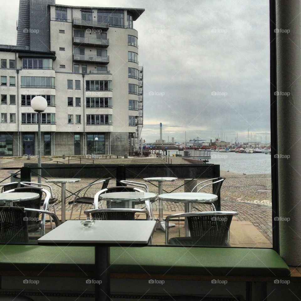 view helsingborg utsikt hamnen by lindajacobi