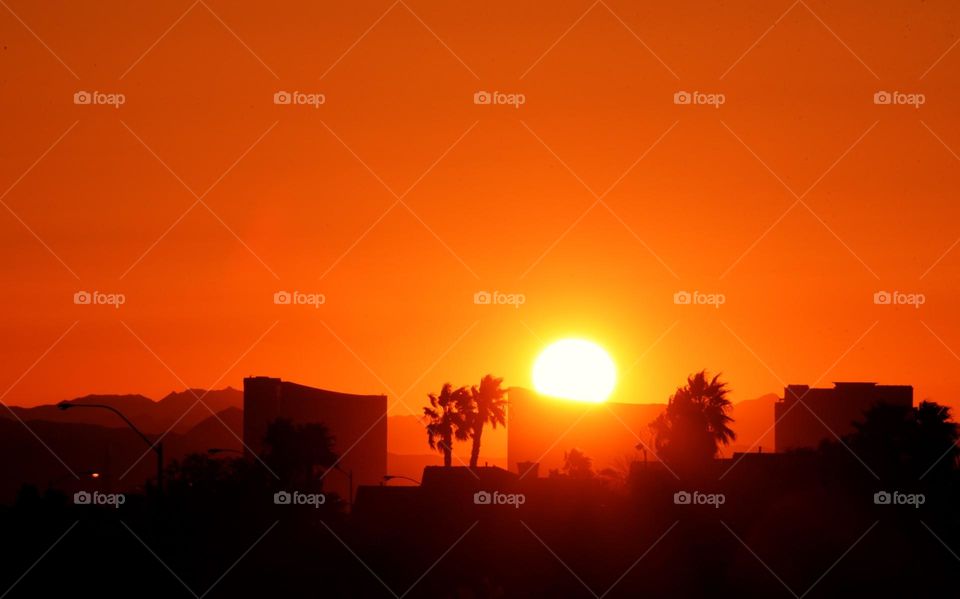 Sunrise in Las Vegas