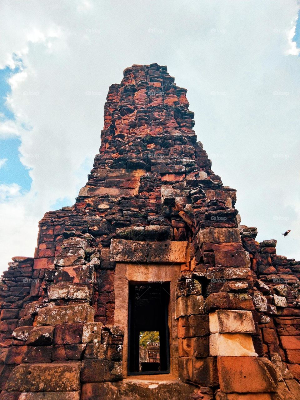 An ancient stone castle in Thailand called Prasat Hin Phimai.