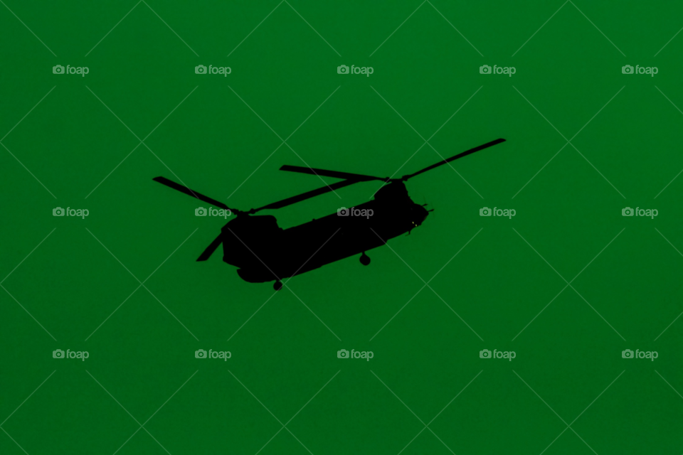 green helicopter chopper by skepparkranz