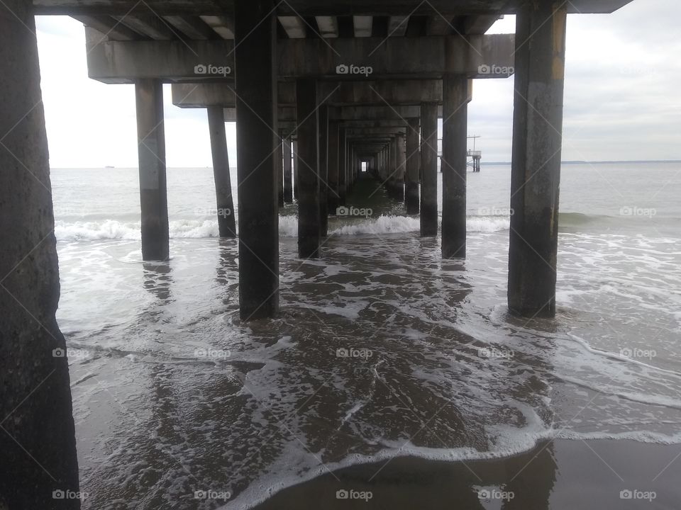 Under the boardwalk