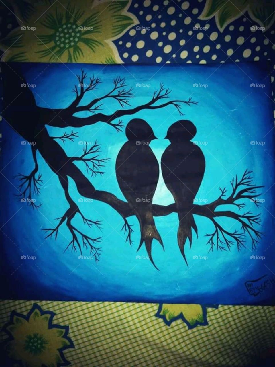 Loving together birds.
Art and craft
 Pure moments shown by  birds 😍😍😍😍