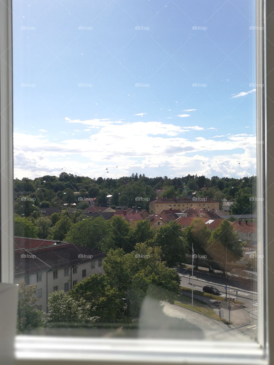 Uppsala city - window view