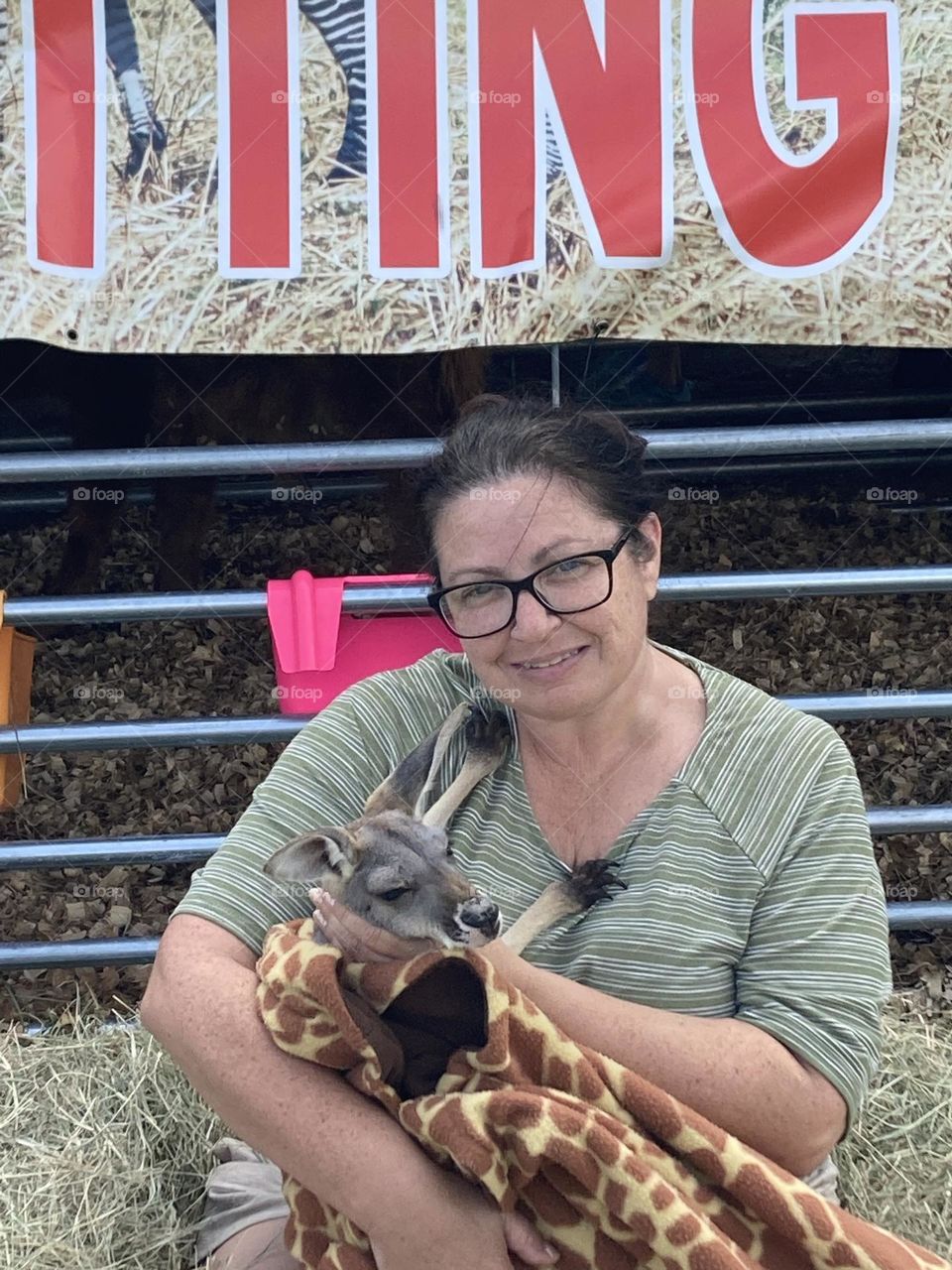 Selfie with a baby joey