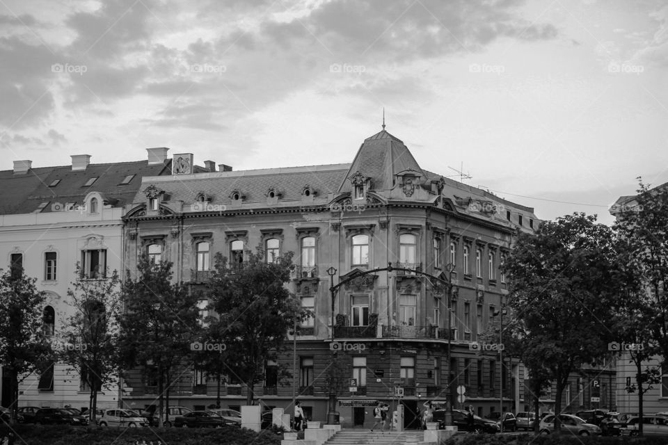 Blank and white Zagreb