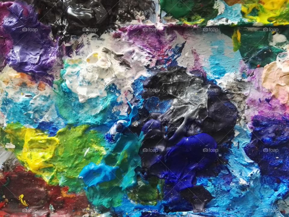 colorful acrylic oil background