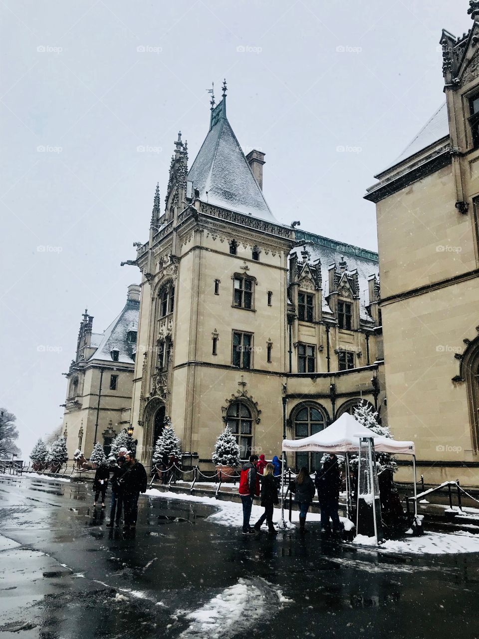 Biltmore in the snow