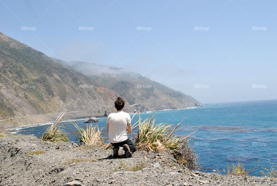 Tourist in California Big Sur