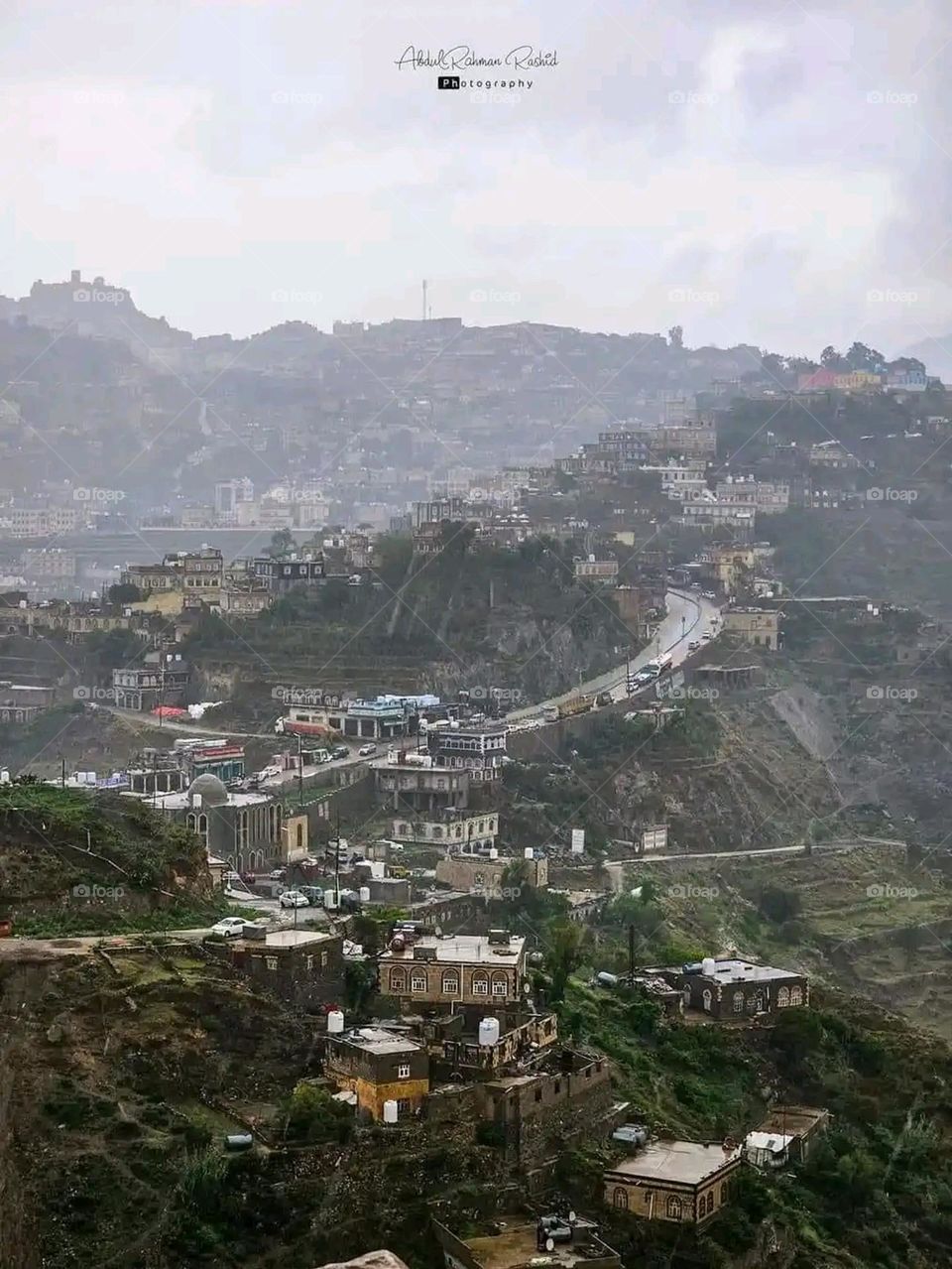 Glory be to God, the magnificent and picturesque view and the natural green trees are a view that is nothing more wonderful than it