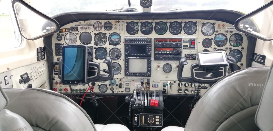Panel de control de aeronave