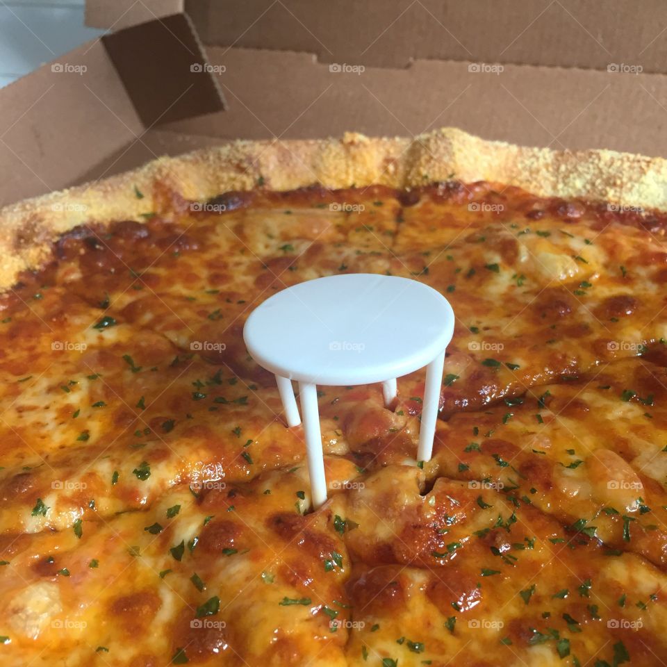 Pizza tiny table for two