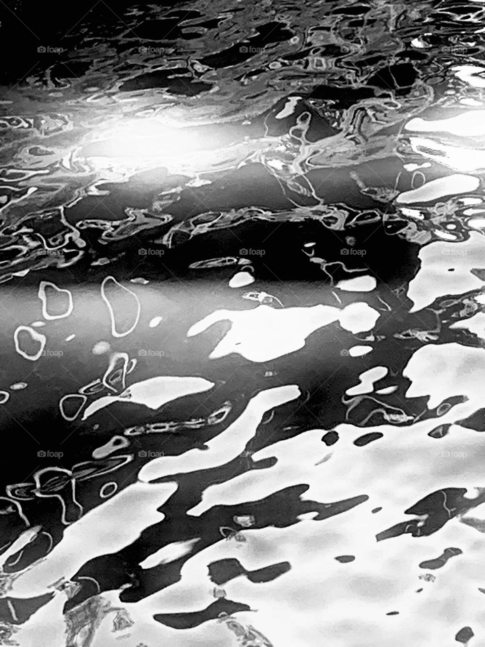 Abstract B&w water