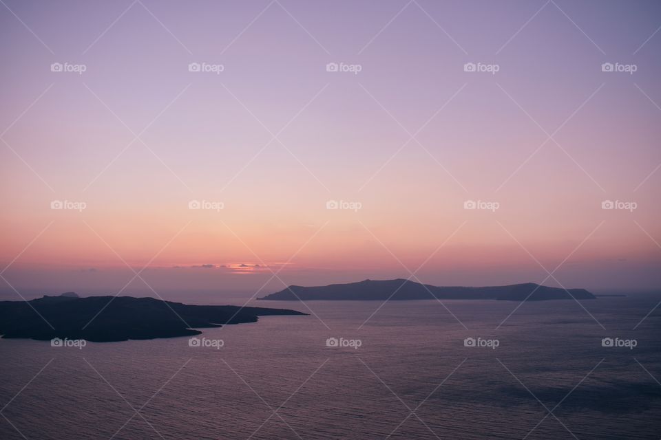 Sunset in Santorini