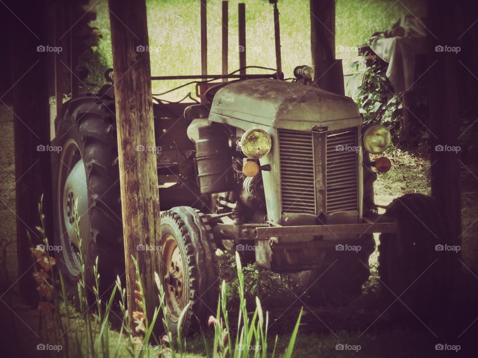 Old tractor
