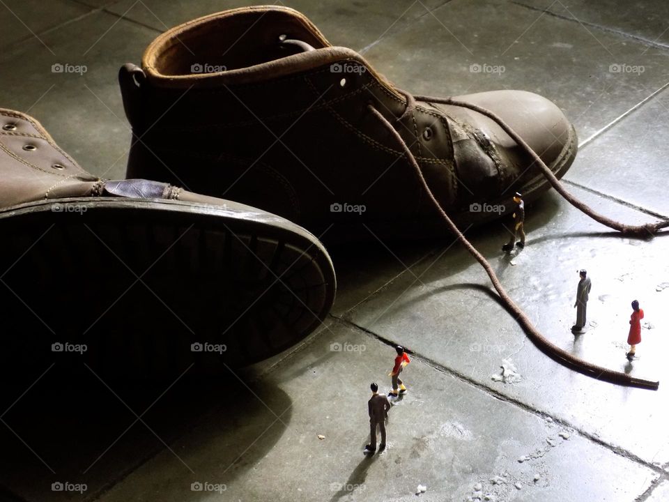 From the world of liliput, master giant's shoes