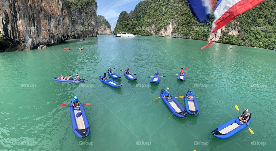 Canoeing in Bangkok at James Bond Island
