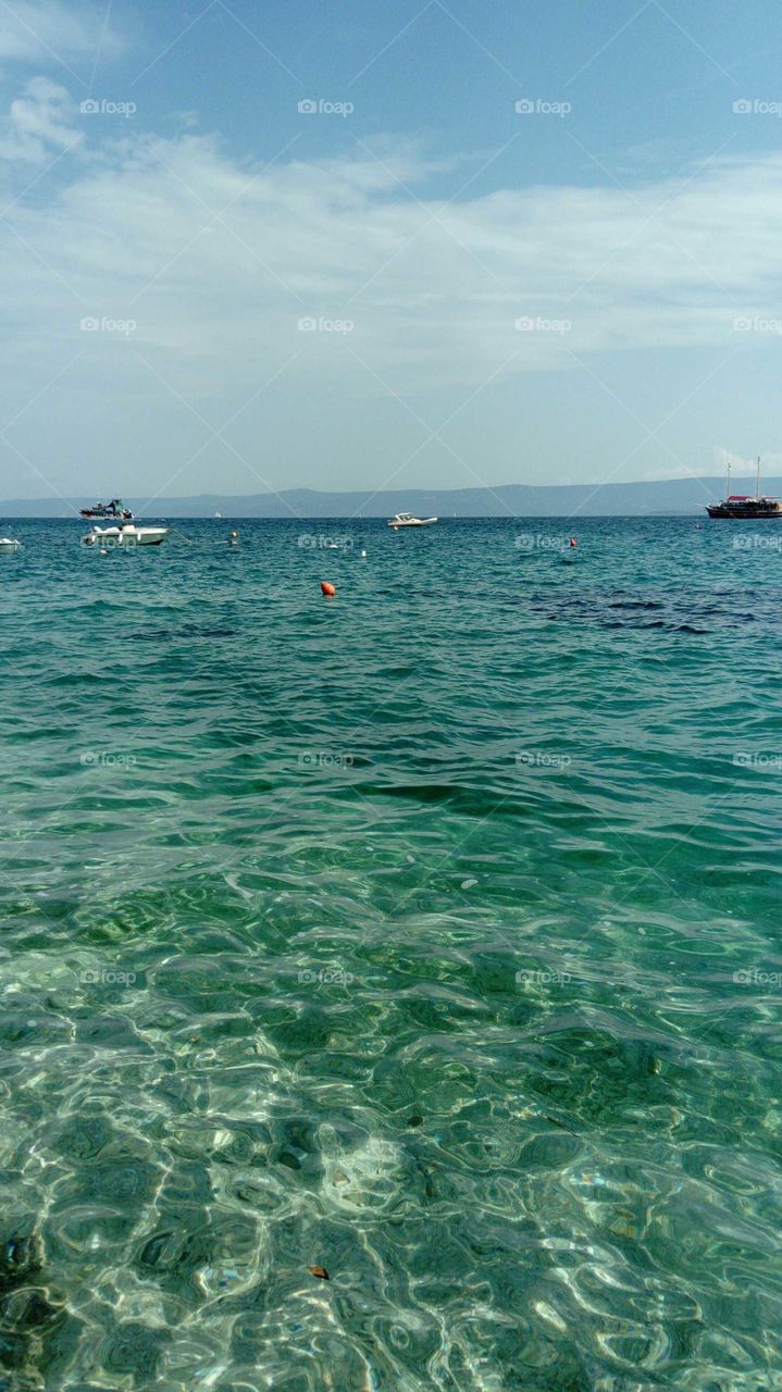 Clean sea Croatia