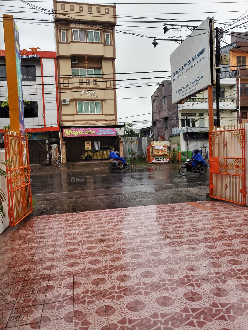 Rain the morning
