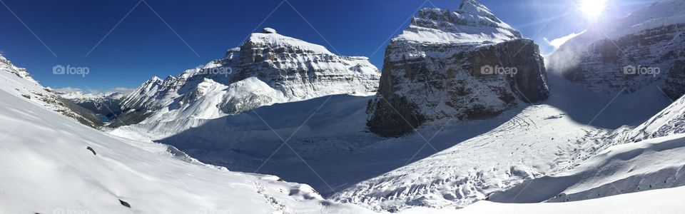 Early winter on the Plain of Six Glaciers