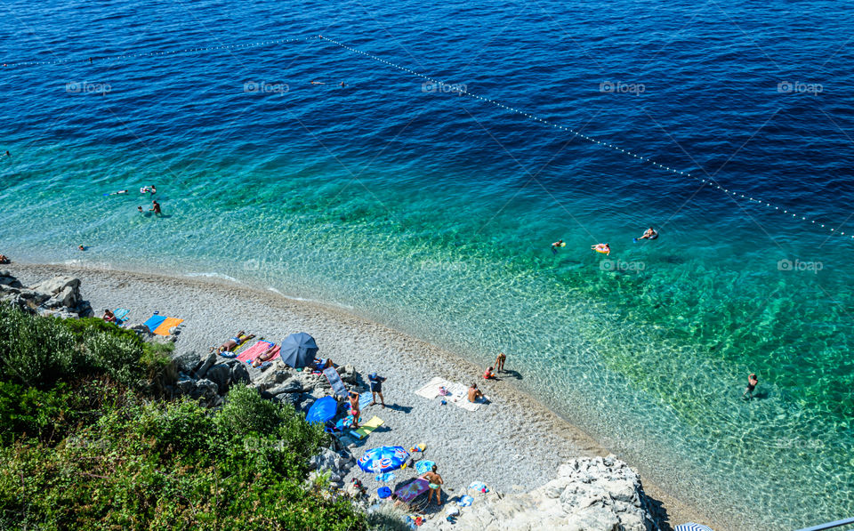 Gravel beach