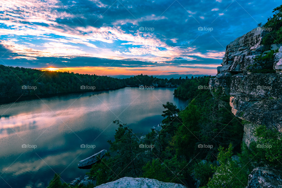 Evening on Lake Minnewaska