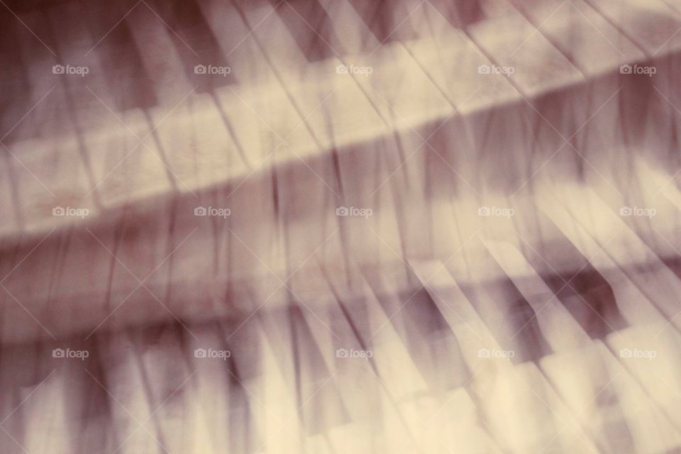 Music in Motion . Distorted piano keys