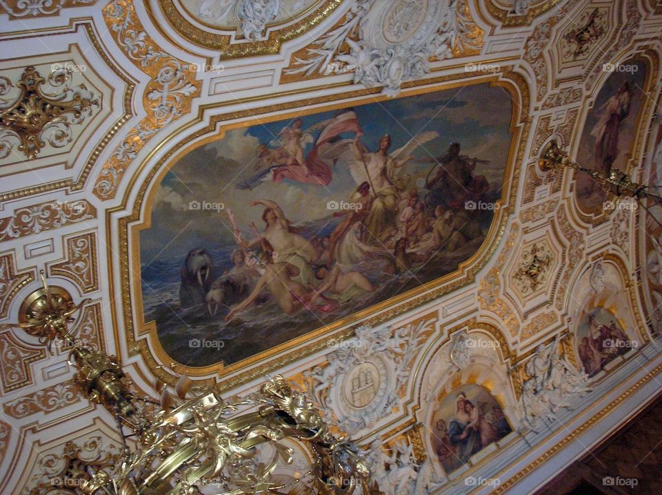 Ceiling decorations in baroque  style