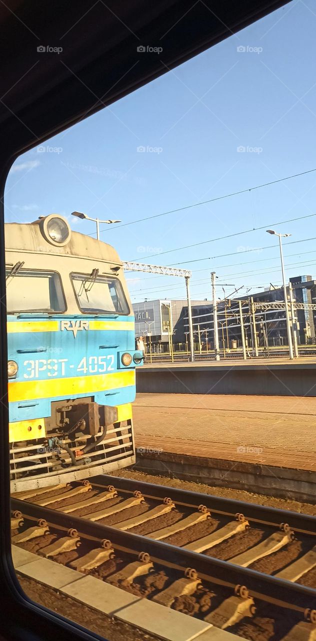 public transport, train view view