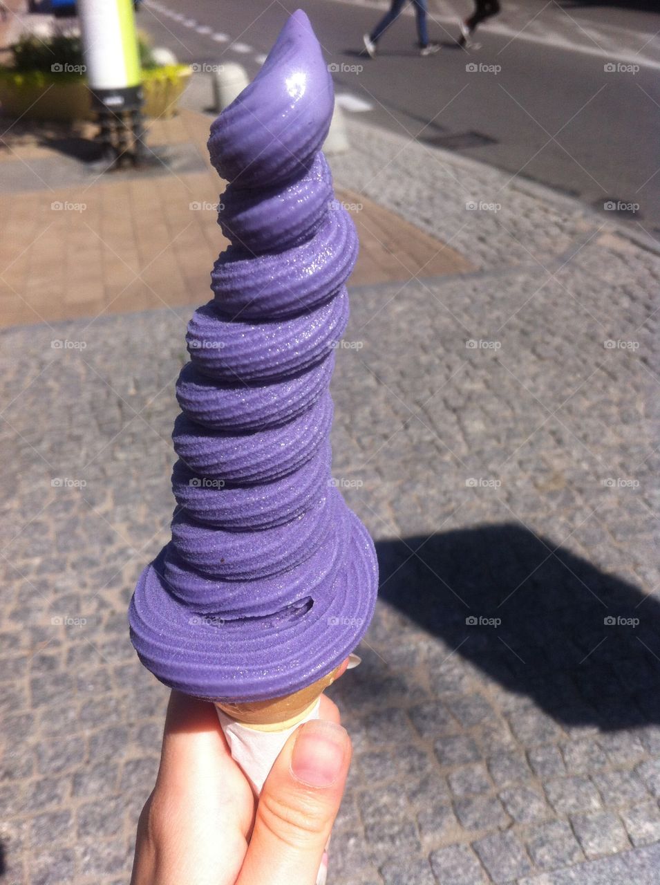 Blueberry ice cream 