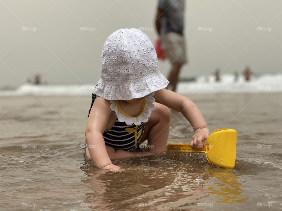 Baby in the beach 