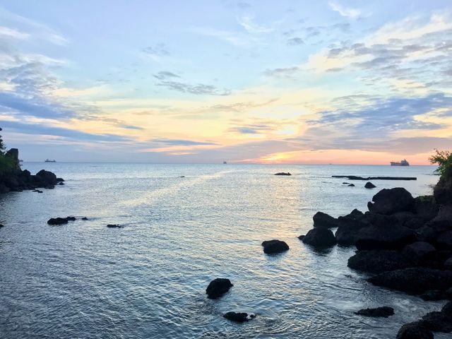 Sun set view