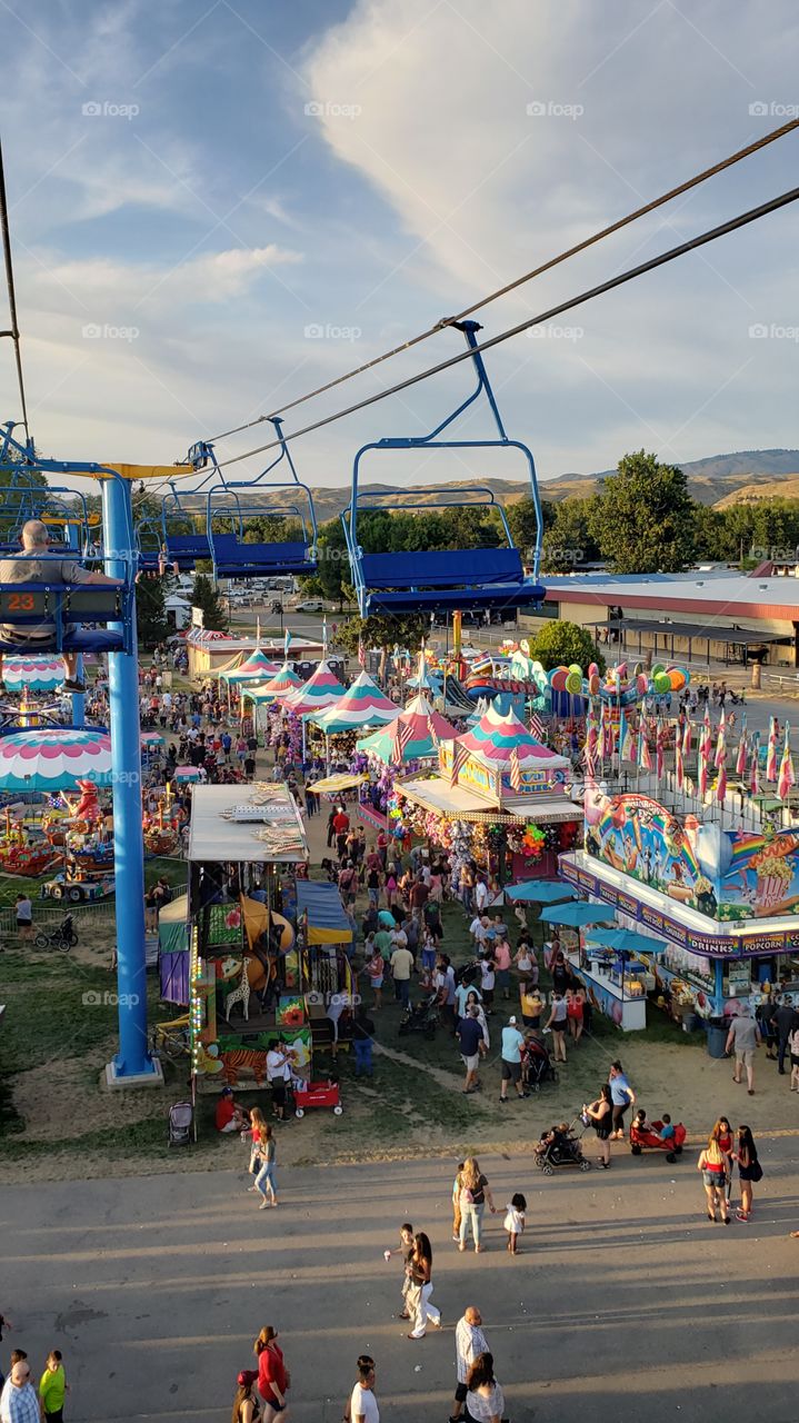 crowd at the fair