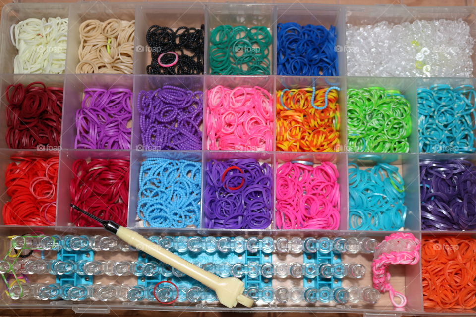 Love to loom with all the colorful loombands