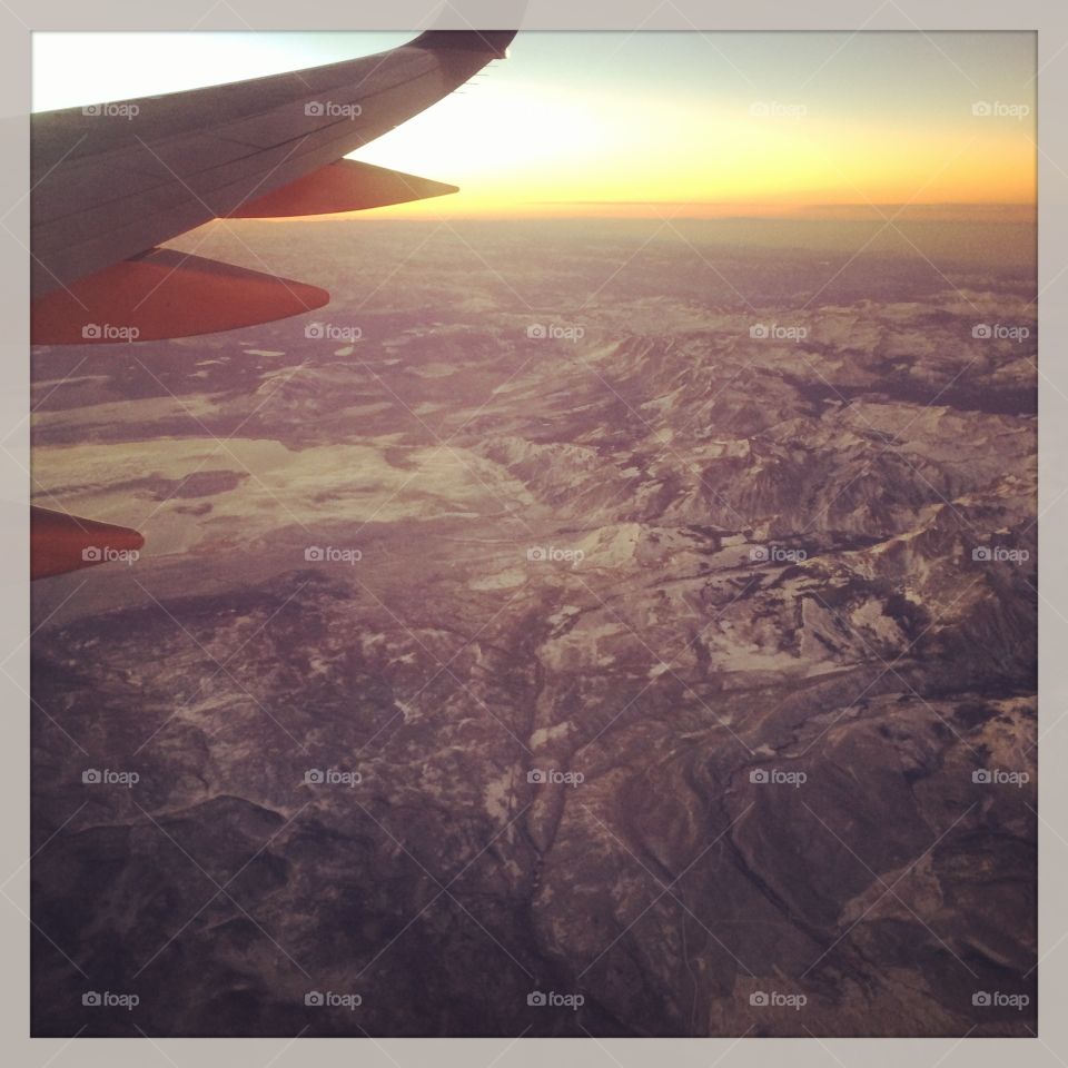 Rocky Mountains from above