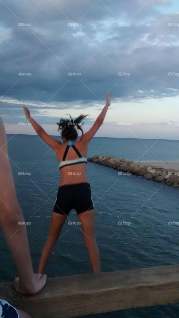 Watching my daughter make her first jump of the Bridge in Edgartown was breathtaking. She I was terrified; although one wouldn’t know that fact by looking.