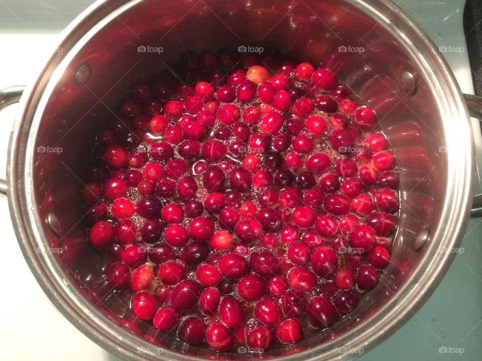 Cranberry. New year dish 