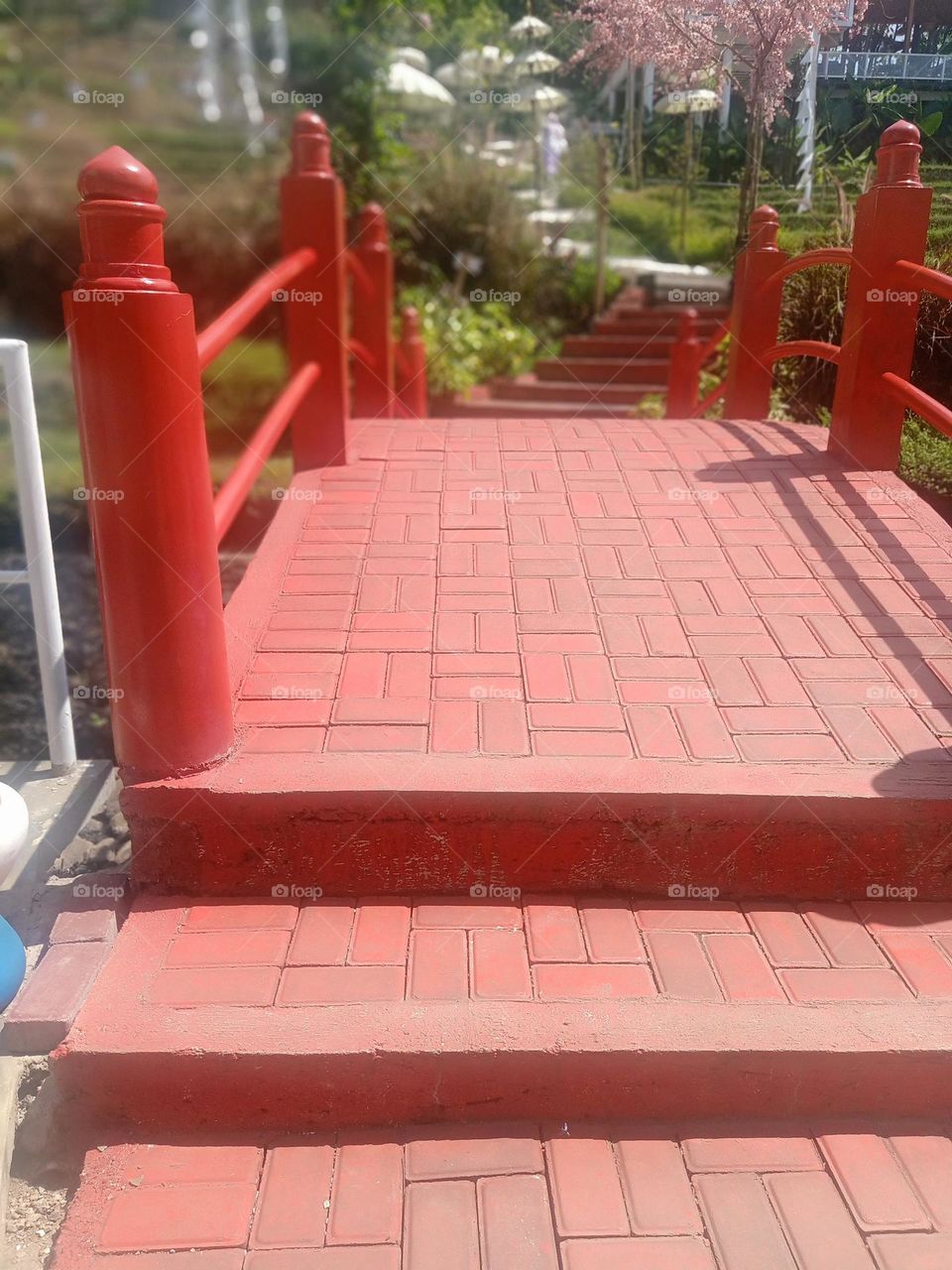 small red bridge