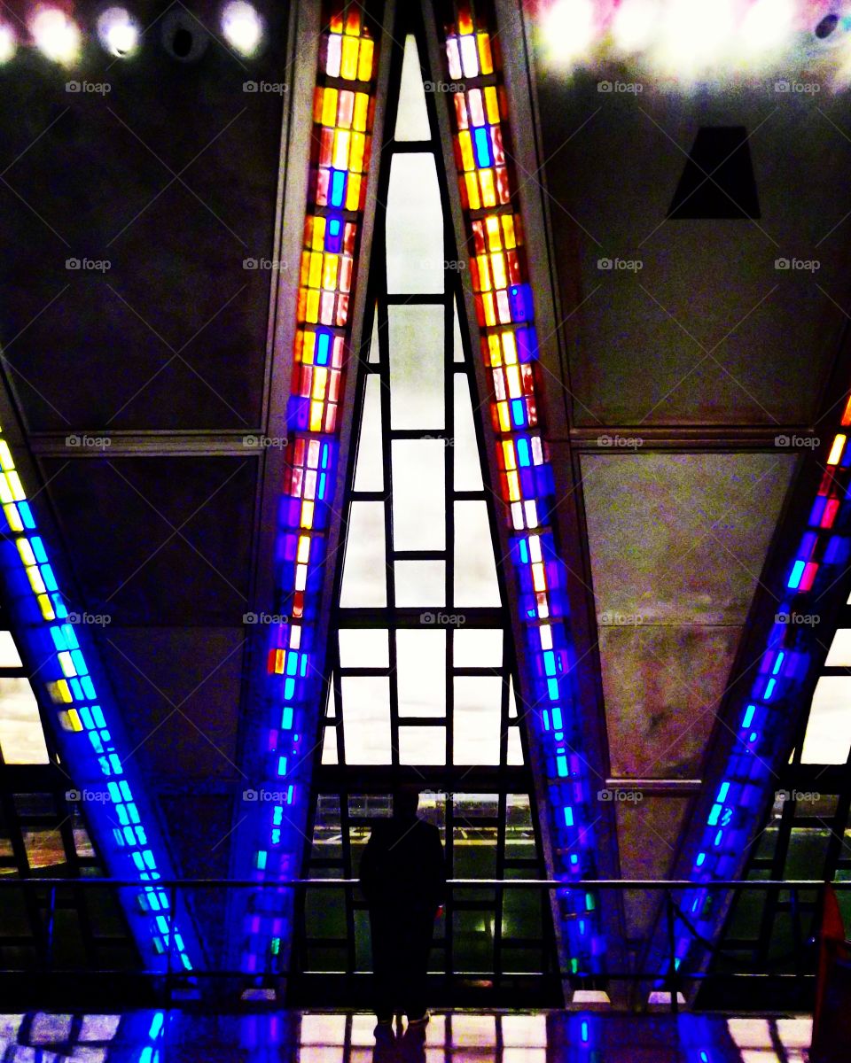 Stain Glass Windows in the Chapel at the Air Force Academy