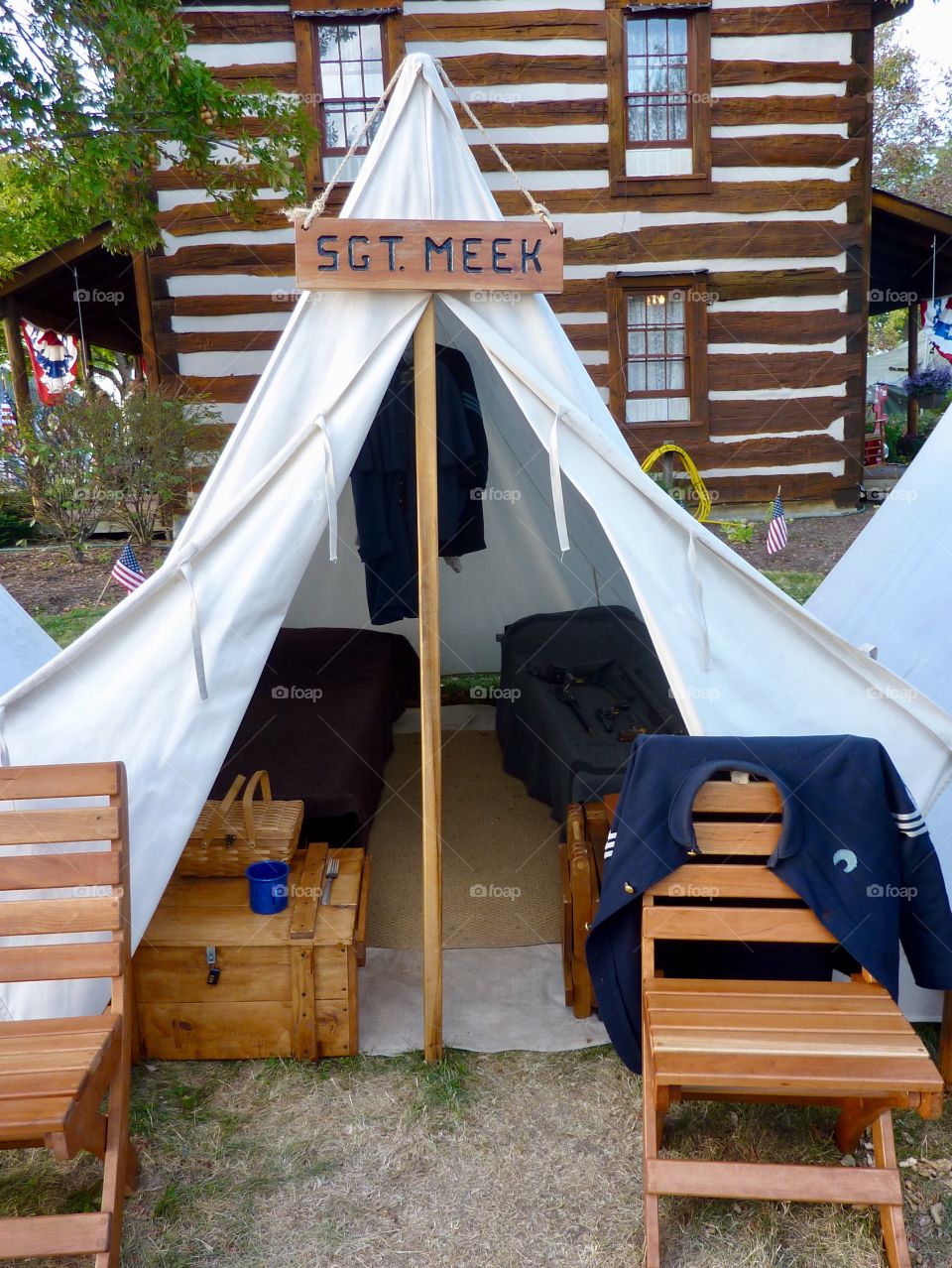 Tent Quarters of a SGT. Meek