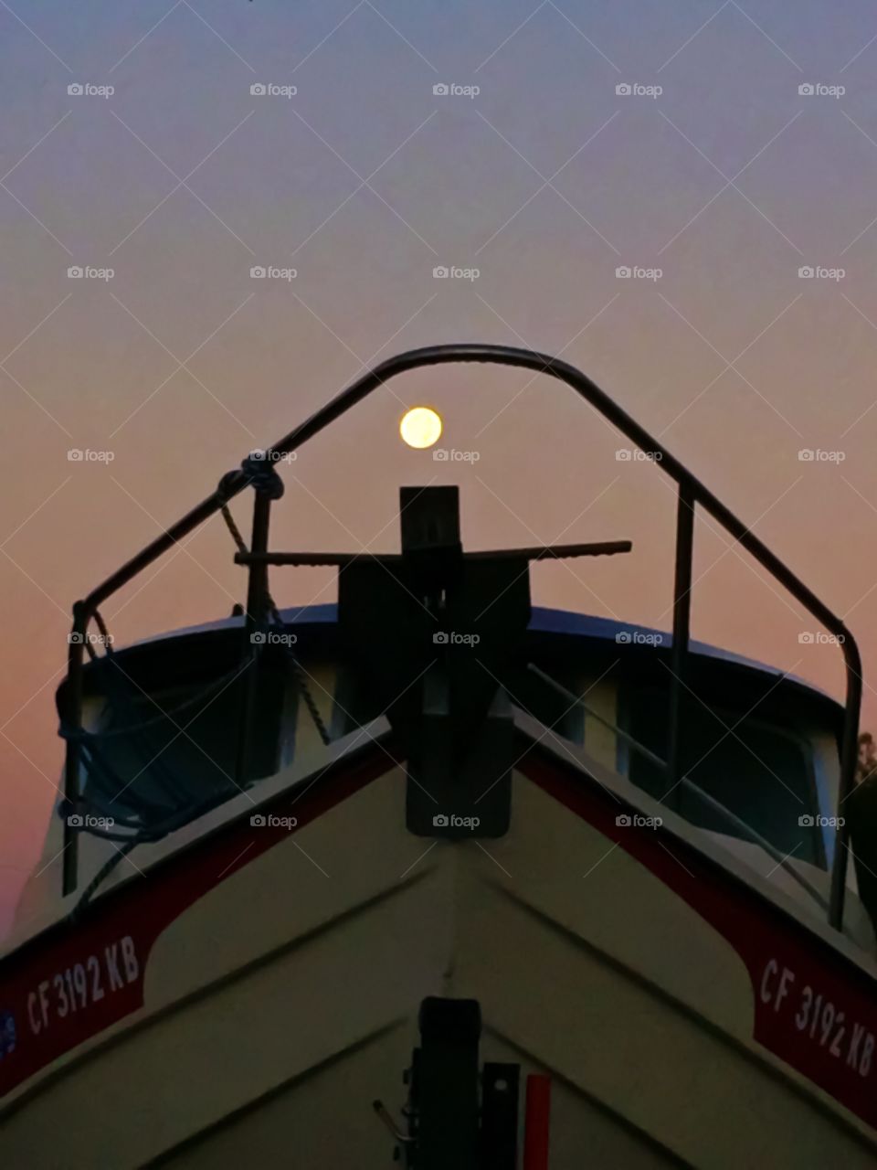 Moon and boat