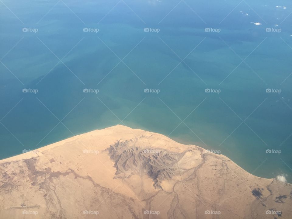 Volcano from a plane 