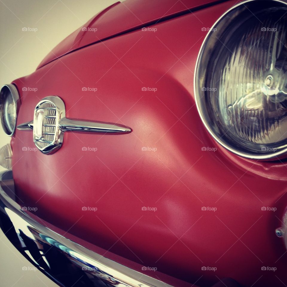 FIAT 500 Red frontal