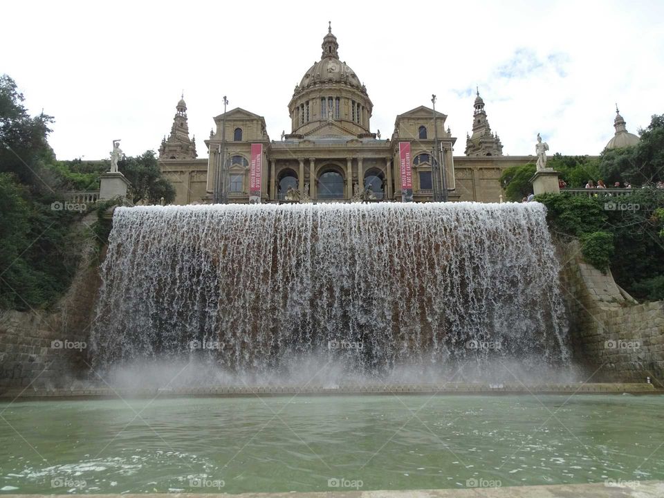 Montjuic waterfall