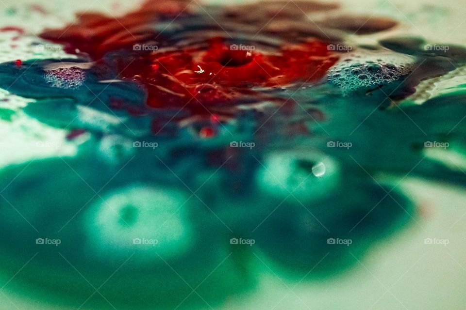 Droplet of a watercolor