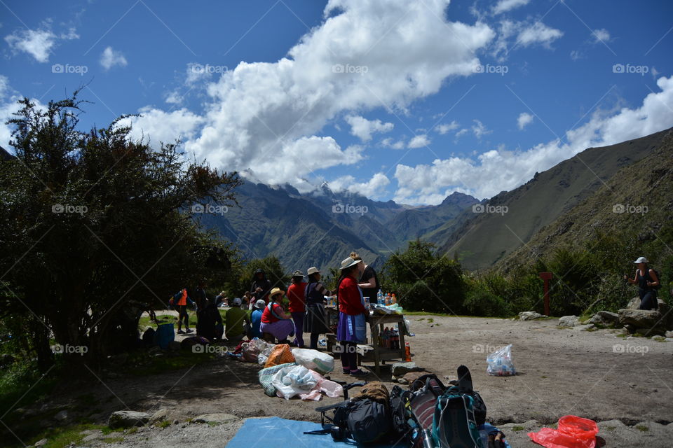 Mountain top Market, Andes, Peru
