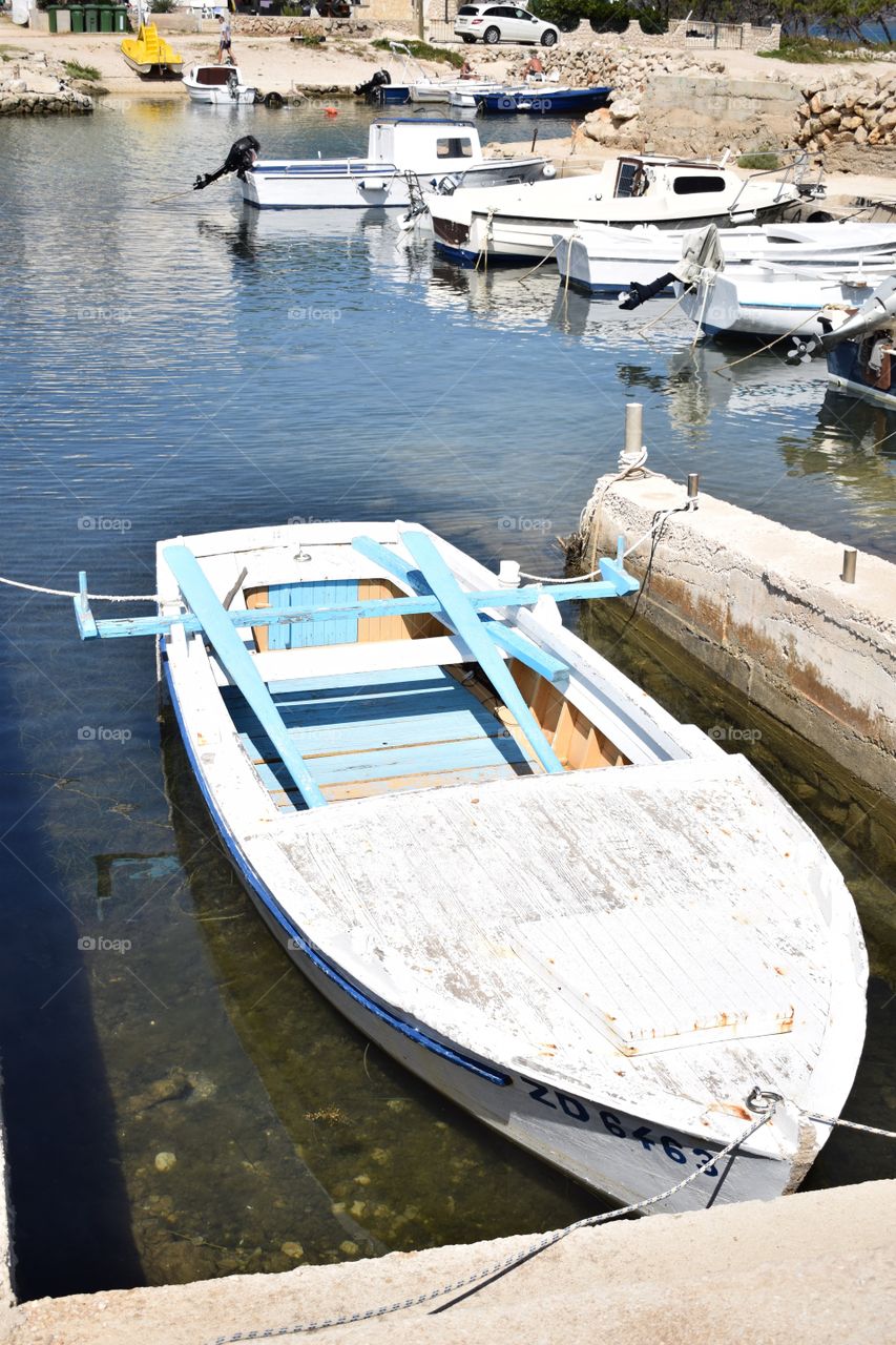 Docks at island Vir, Croatia
