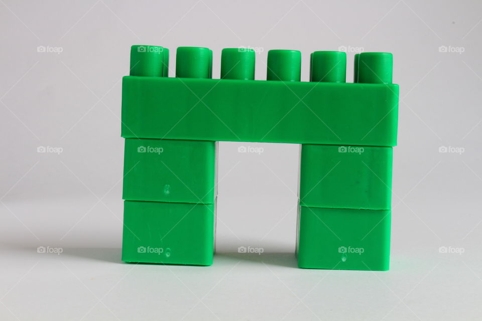 green Lego bricks